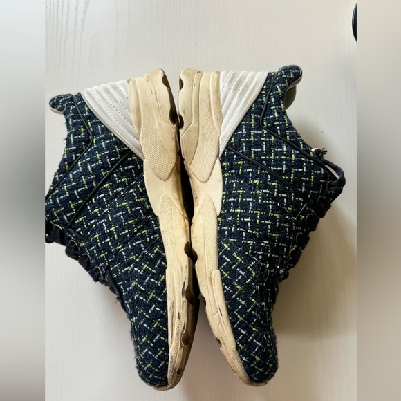 Pre-owned Cloth Low Walking Sneaker Shoes in Blue Multi. Runs true to size - Picture 2 of 6